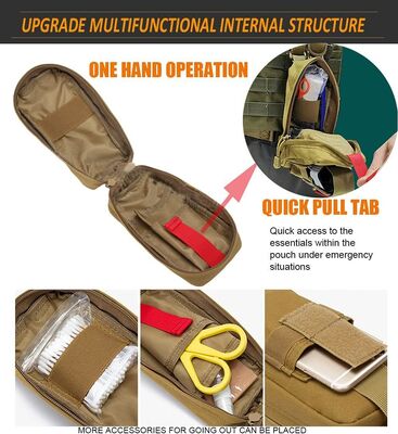 Medical Tactical Bag for Camping Outdoor Combat Survival Tactical Emergency Casualty Care Set First Aid Kit