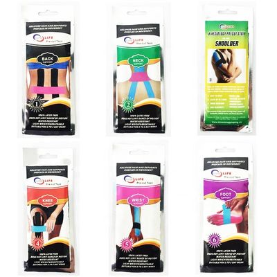CE Certified High Quality Adhesive Elastic  Safety Therapy  Medical  Muscle Sports Pre -cut Kinesiology Tape