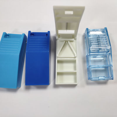 Wholesale small mini kid children medicine cutter drug chemical box multicolor pill dispenser case pill cutter box