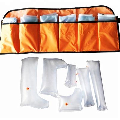 PVC Inflatable First Aid Air Splints 6-Piece Set for Travel Emergency