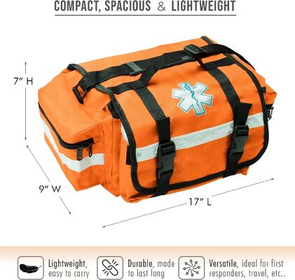 Waterproof Nylon EMS First Aid Kit Ambulance Trauma Bag for First Responder Emergency Medical Equipment Bag